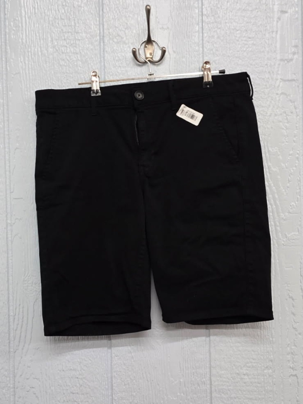 New 12 American Eagle Outfitters Black Flat Front Casual Shorts